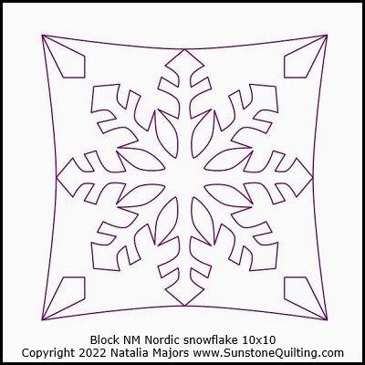 Block NM Nordic snowflake 10x10 1