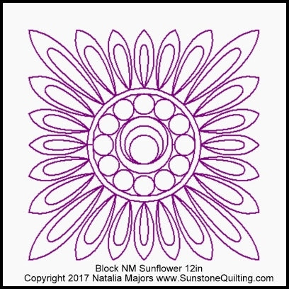 Block NM Sunflower 12in 400x400