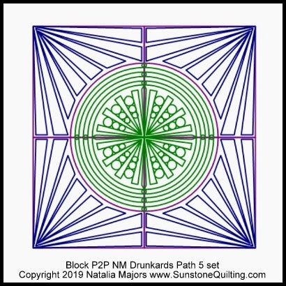 Block P2P NM Drunkards Path 5 layout a 400x400