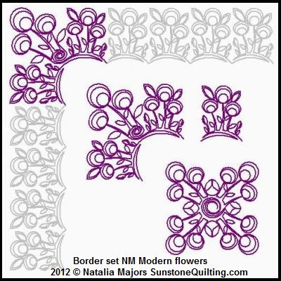 Border set NM Modern Flowers