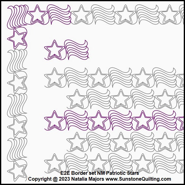 E2E Border set NM Patriotic Stars
