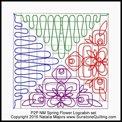 P2P NM Spring Flower Logcabin set 400x400