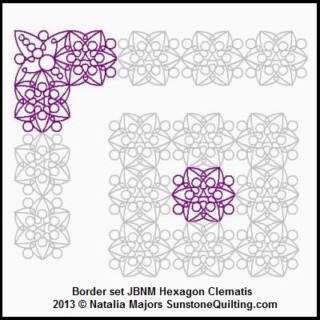 Border set JBNM Hexagon Clematis