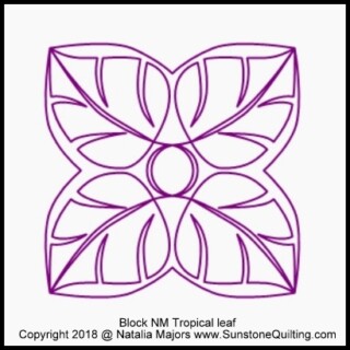 Block NM Tropical leaf 400x400