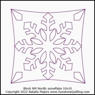 Block NM Nordic snowflake 10x10 1