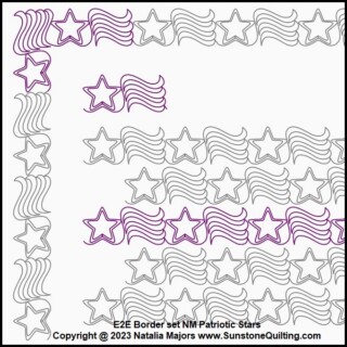 E2E Border set NM Patriotic Stars