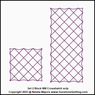 Set 2 Block NM Crosshatch sclp